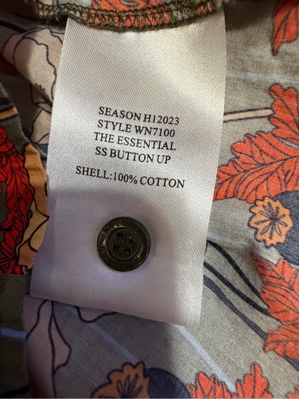 Wildfang Poppies Short-Sleeve Floral Button-Down Shirt Sz XL - Picture 6 of 7